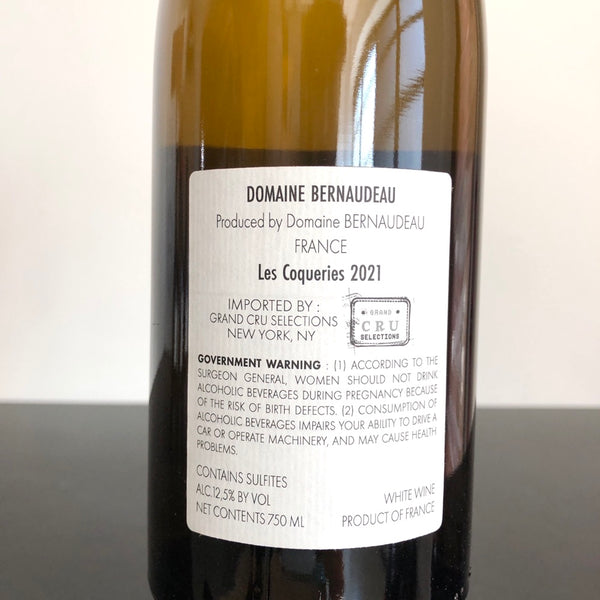 2021 Stephane Bernaudeau Les Coqueries Loire, Vin de France