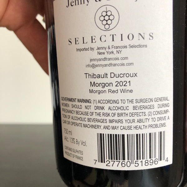 2021 Thibault Ducroux Morgon Beaujolais, France