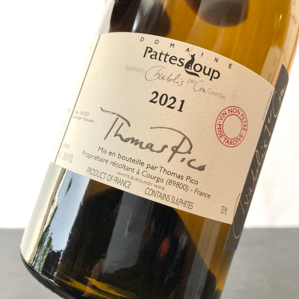 2021 Thomas Pico Domaine Pattes Butteaux 'Mise Tardive' Chablis 1er Cru, Burgundy, France