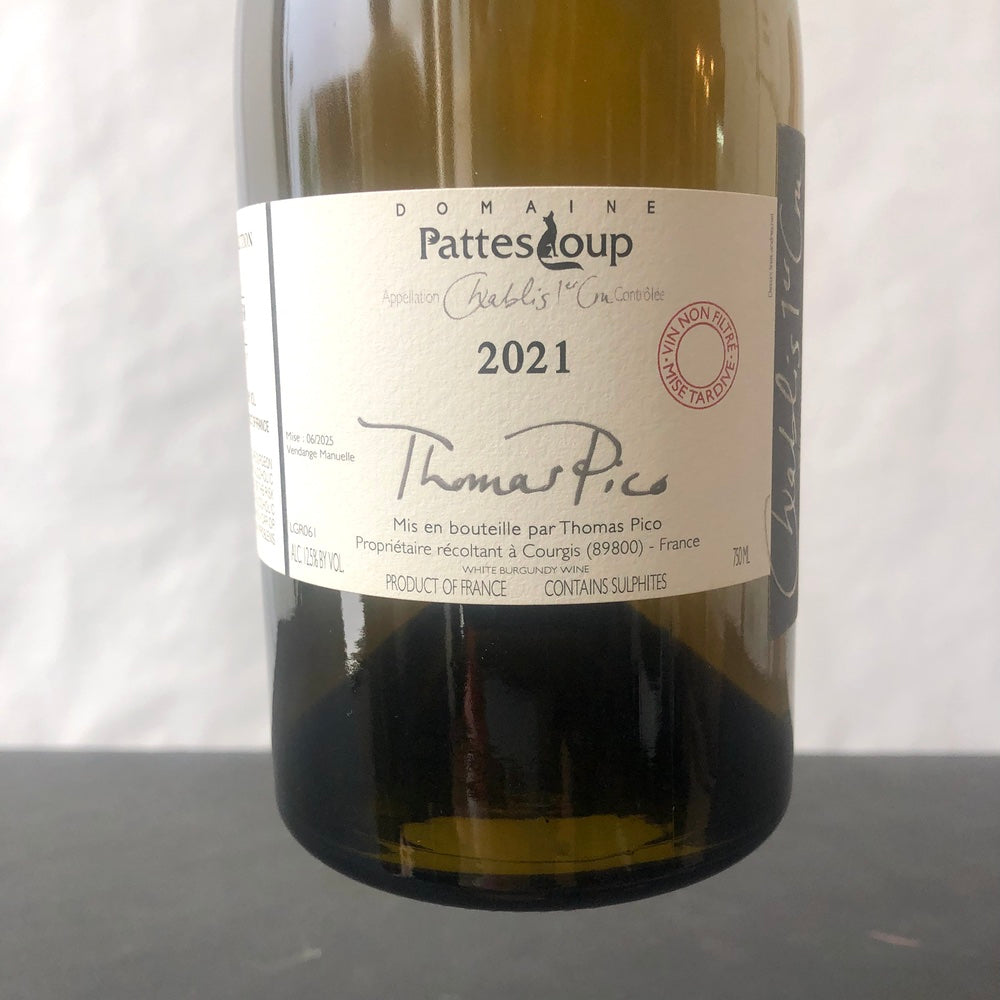 2021 Thomas Pico Domaine Pattes Loup Les Beauregards, Chablis Premier Cru, France