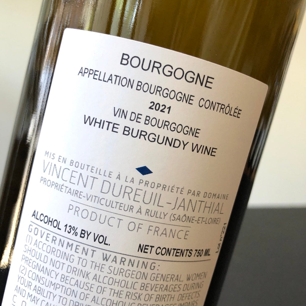 2021 Vincent Dureuil-Janthial Bourgogne La Combe Blanc, Burgundy, France