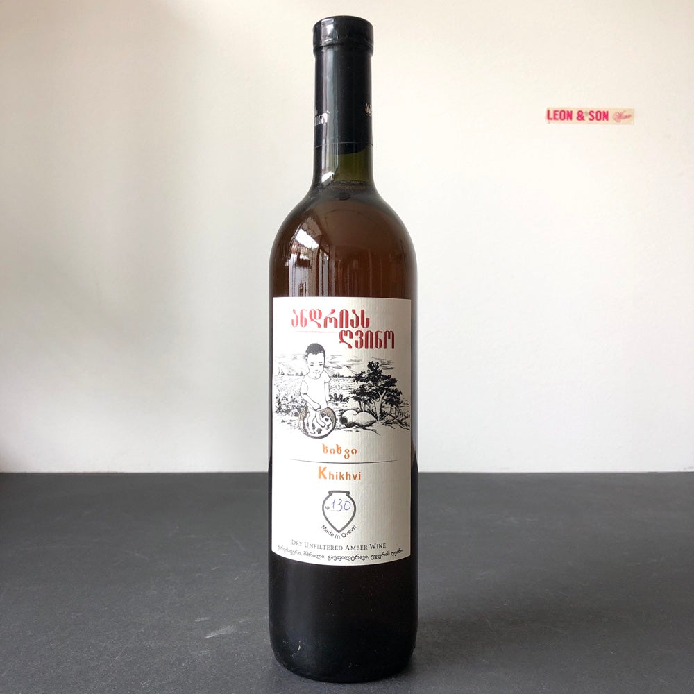 2022 Andria Gvino, Khikhvi Dry Qvevri Unfiltered Amber Wine, Georgia