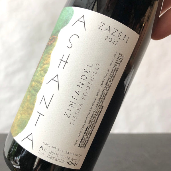 2022 Ashanta 'Zazen' Zinfandel Sierra Foothills, USA