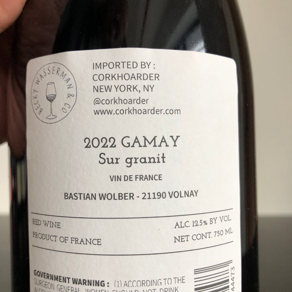 2022 Bastian Wolber Gamay Sur Granit