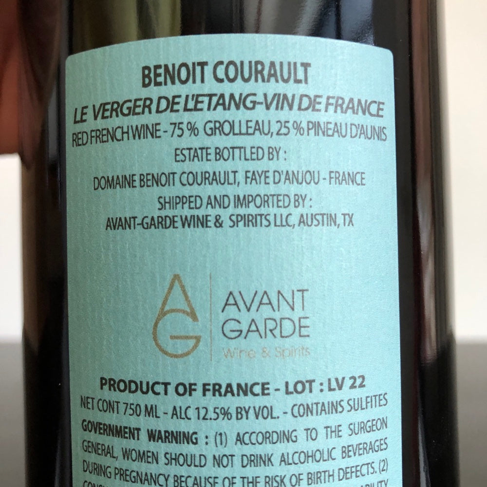 2022 Benoit Courault Le Verger de l'Etang Vin de France, France