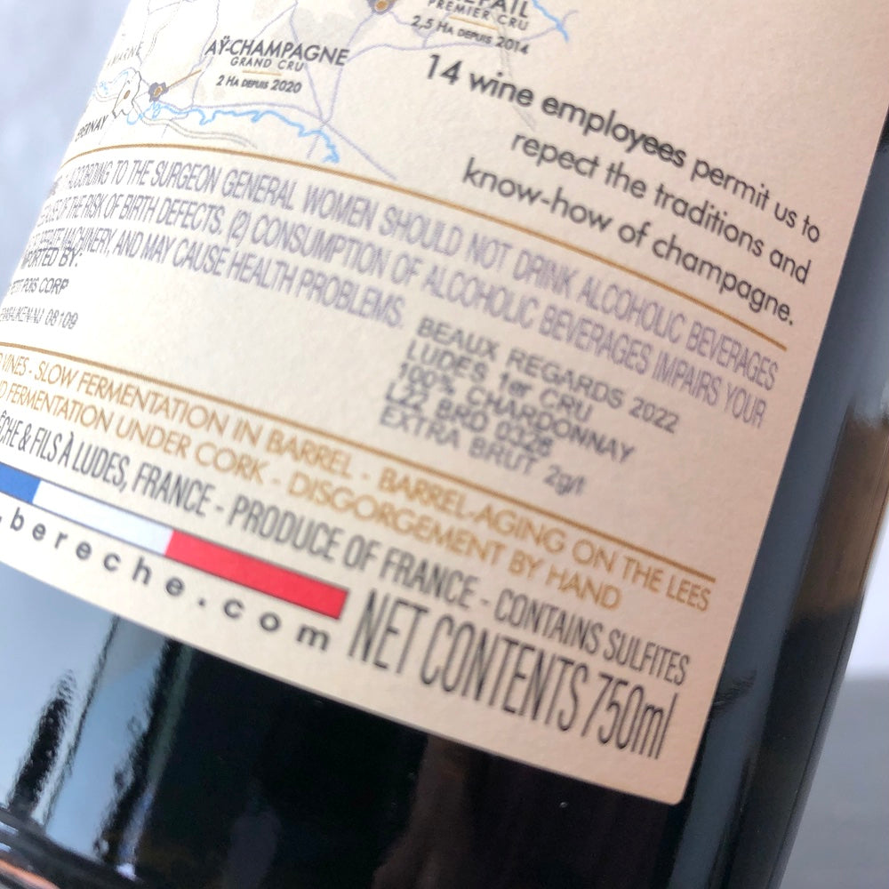2022 Bereche et Fils Les Beaux Regards Blanc de Blancs, Champagne