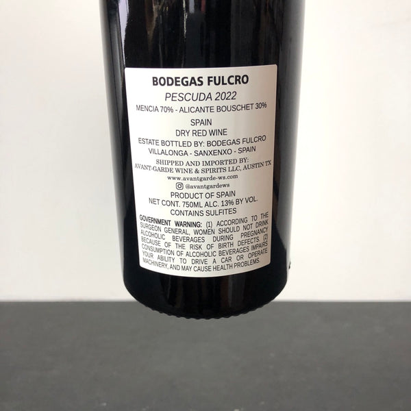 2022 Bodegas Fulcro, Vino Tinto 'Pescuda', Bierzo, Spain