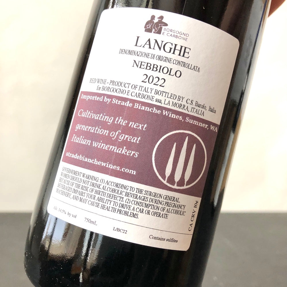 2022 Borgogno e Carbone Langhe Nebbiolo, Piedmont, Italy