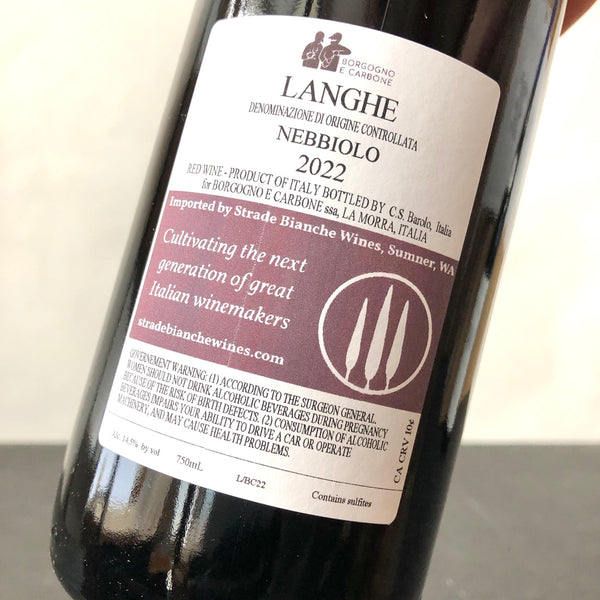 2022 Borgogno e Carbone Langhe Nebbiolo, Piedmont, Italy