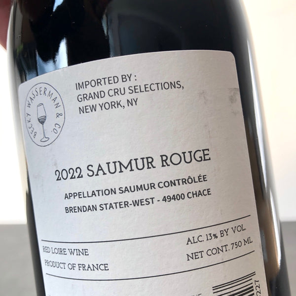 2022 Brendan Stater-West Saumur Rouge, Loire, France