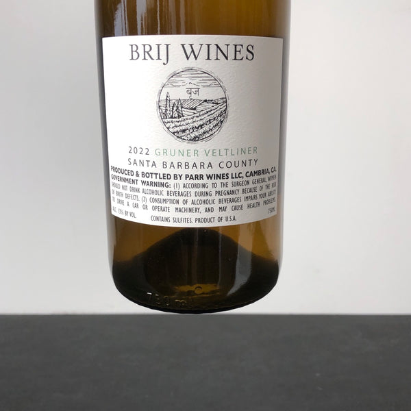 2022 Brij Wines Freund Gruner Veltliner, Santa Barbara County, USA