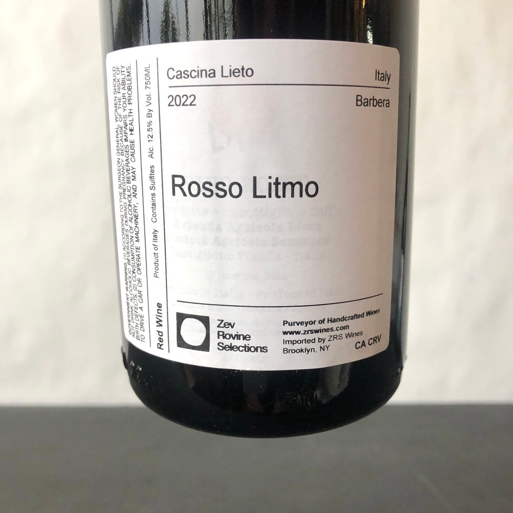 2022 Cascina Lieto 'Litmo' Rosso, Piedmont, Italy