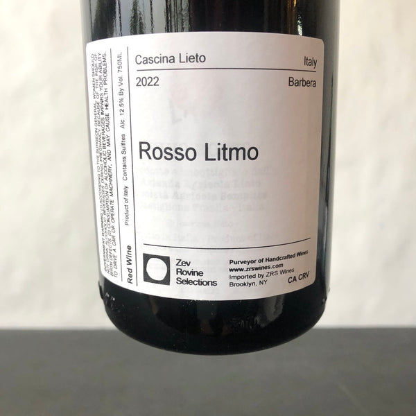 2022 Cascina Lieto 'Litmo' Rosso, Piedmont, Italy