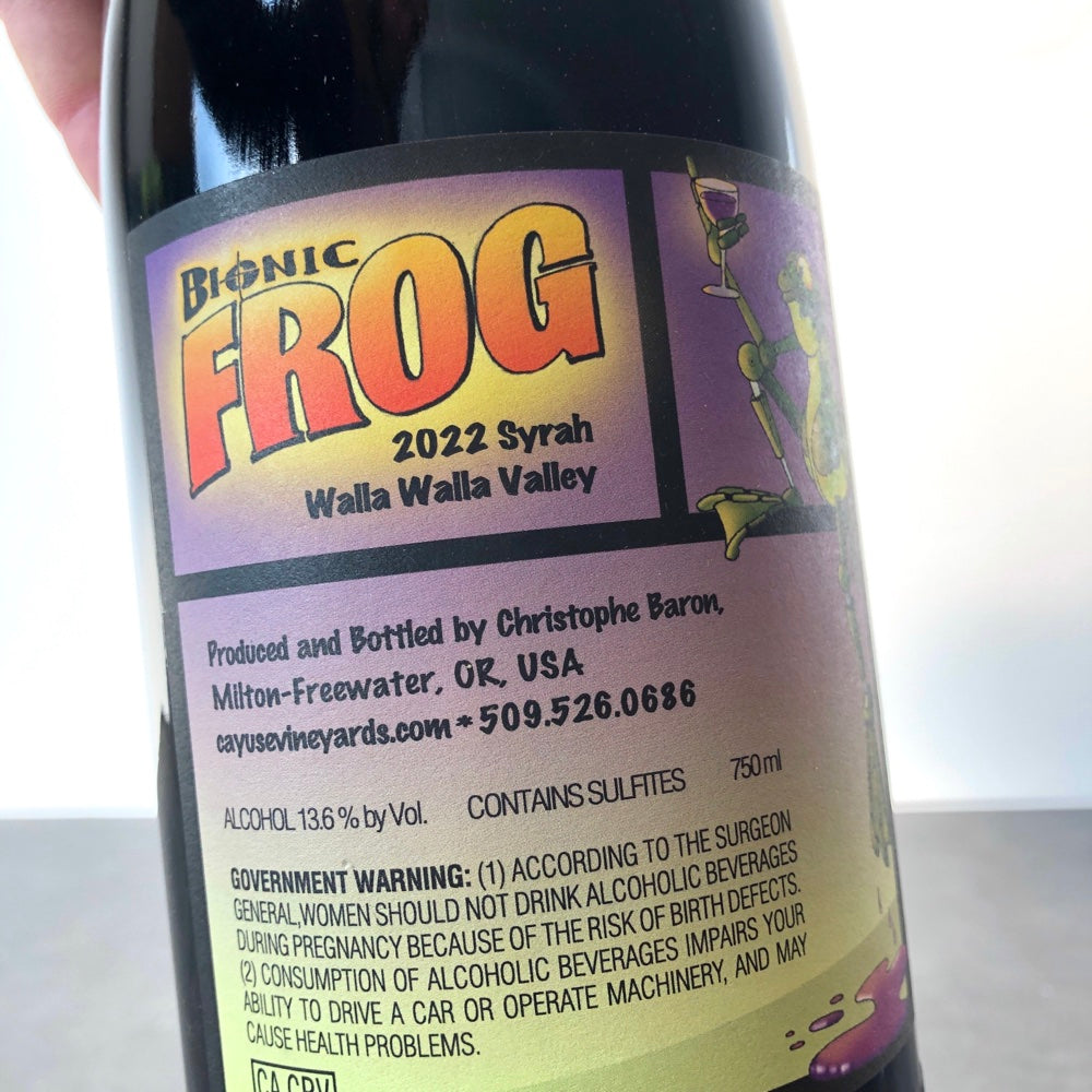 2022 Cayuse Vineyards Bionic Frog Syrah, Walla Walla Valley, USA