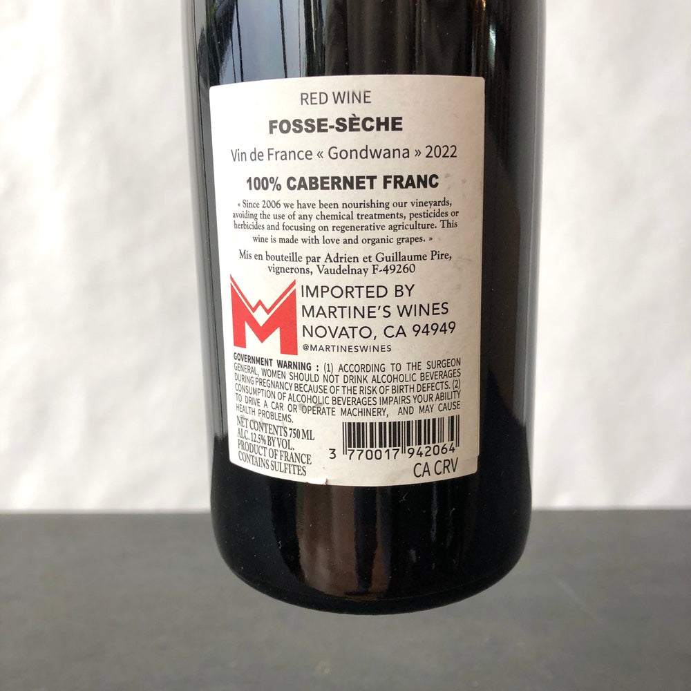 2022 Chateau de Fosse-Seche Saumur Rouge Gondwana Loire, France