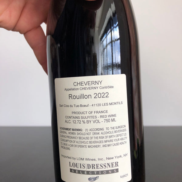 2022 Clos du Tue-Boeuf Cheverny Rouge Rouillon, France