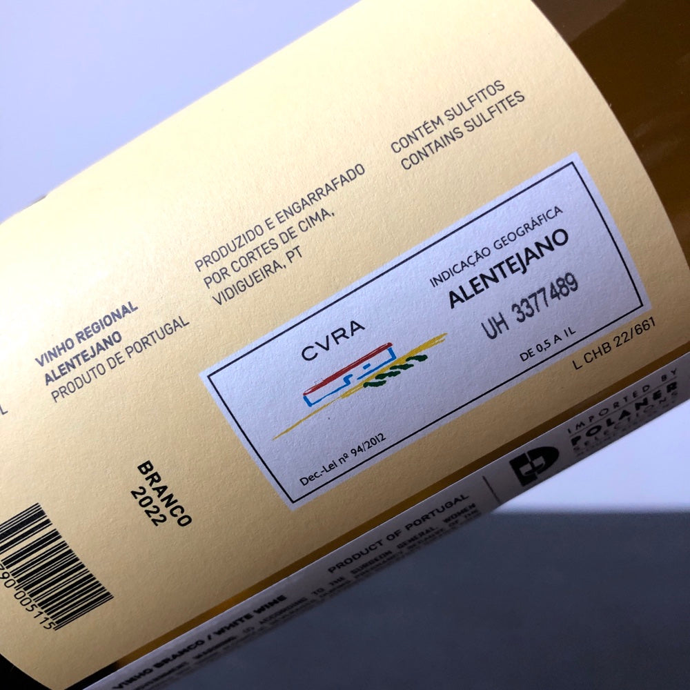 2022 Cortes de Cima, Chamine Branco, Alentejo, Portugal