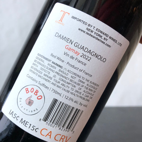 2022 Damien Guadagnolo Gamay, Jura, Vin de France