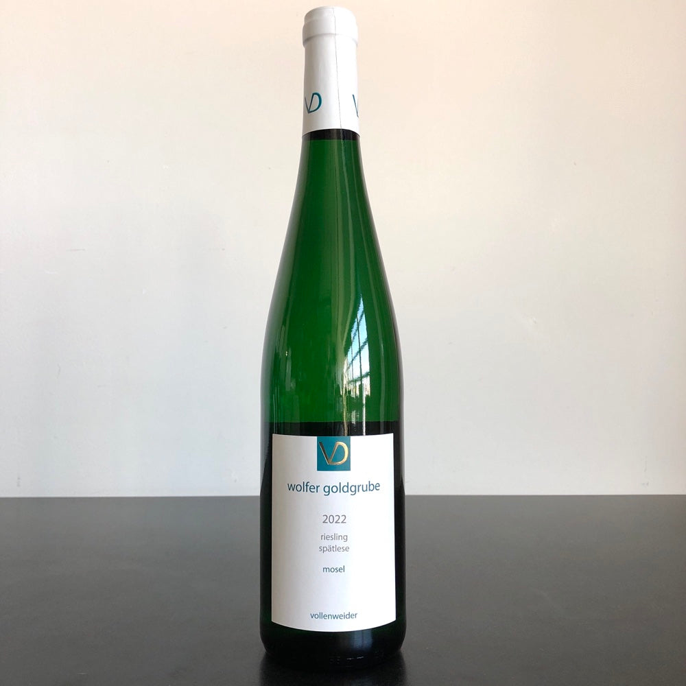 2022 Daniel Vollenweider Riesling Wolfer Goldgrube Spatlese Feinherb AP 2, Mosel, Germany