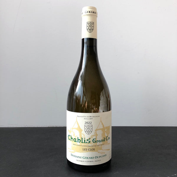 2022 Domaine Gerard Duplessis Les Clos Chablis Grand Cru, France