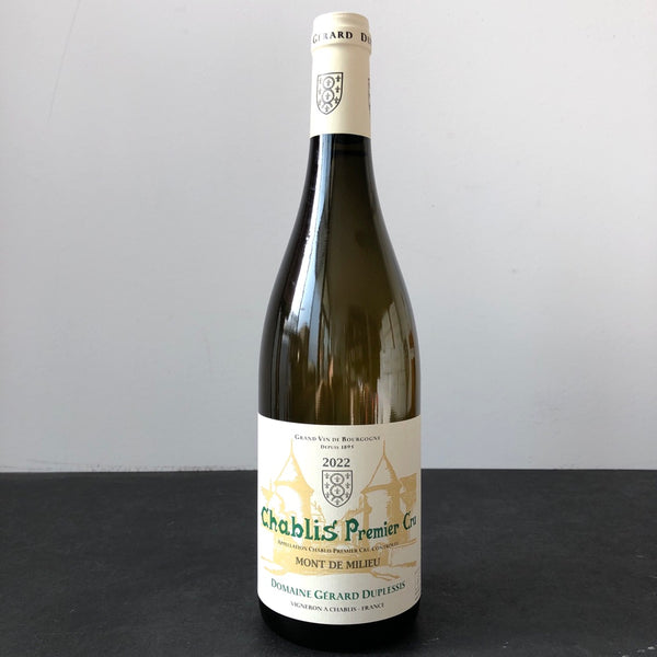 2022 Domaine Gerard Duplessis Mont de Milieu Chablis Premier Cru, France