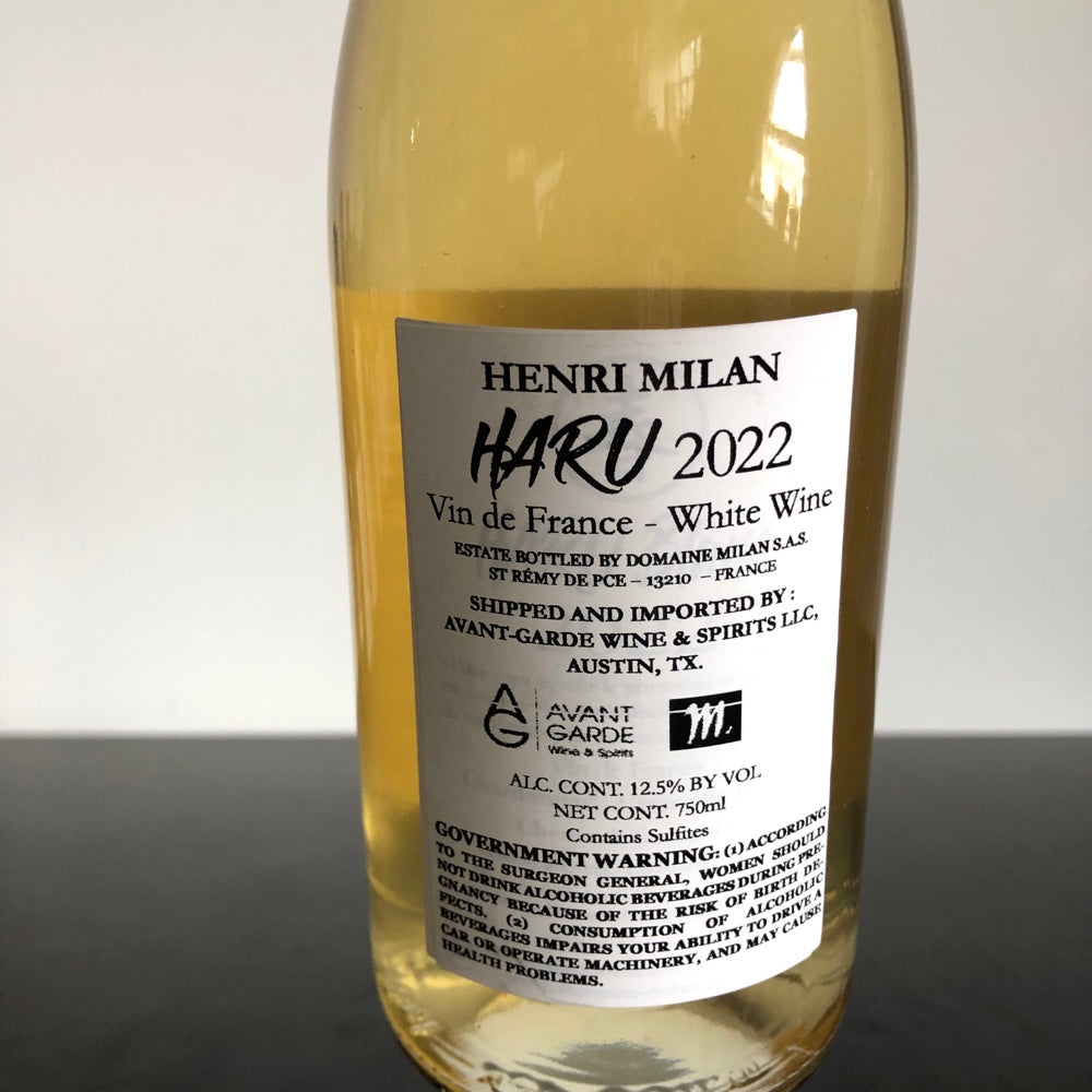 2022 Domaine Henri Milan 'Haru Blanc', Vin de France – Leon