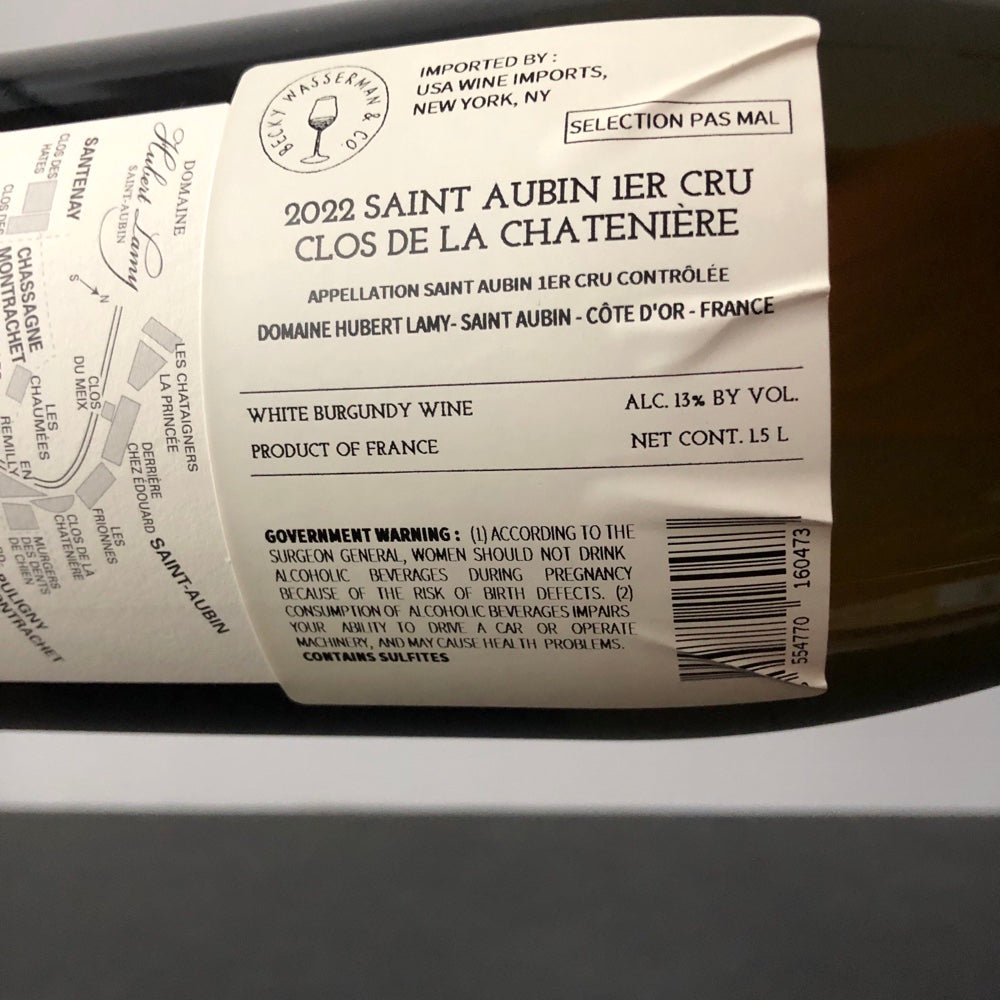 2022 Domaine Hubert Lamy Clos de la Chateniere, Saint-Aubin Premier Cru, France 1.5L Magnum