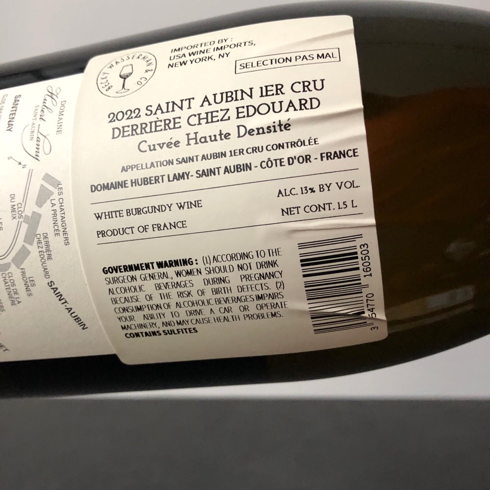 2022 Domaine Hubert Lamy Derriere Chez Edouard 'Haute Densite', Saint-Aubin Premier Cru, France