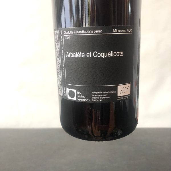 2022 Domaine Jean-Baptiste Senat, Arbalete et Coquelicots IGP Aude, France