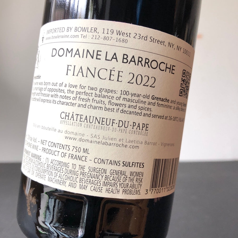 2022 Domaine La Barroche Chateauneuf-du-Pape Fiancee, Rhone, France