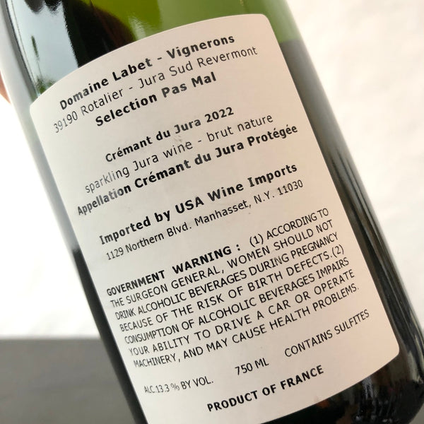 2022 Domaine Labet Cremant du Jura Brut France