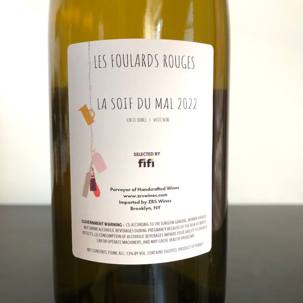 2022 Domaine Les Foulards Rouges Cotes du Roussillon La Soif du Mal Blanc, France