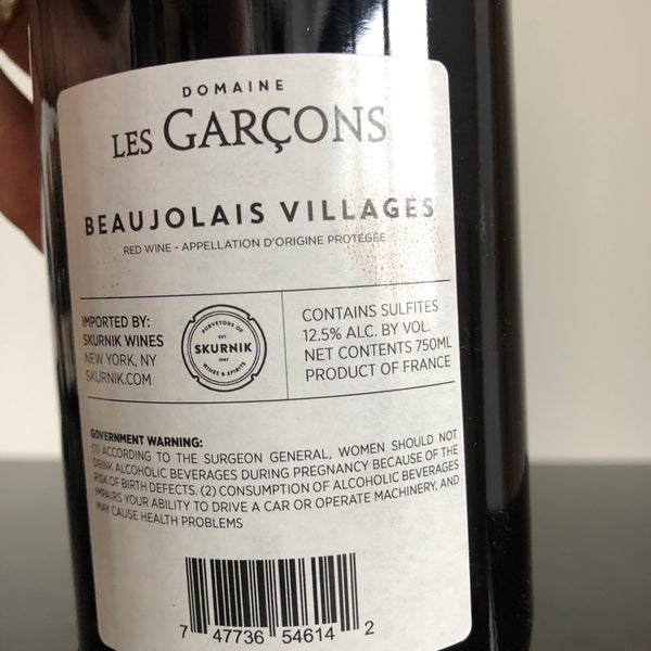 2022 Domaine Les Garcons Beaujolais-Villages, Beaujolais, France