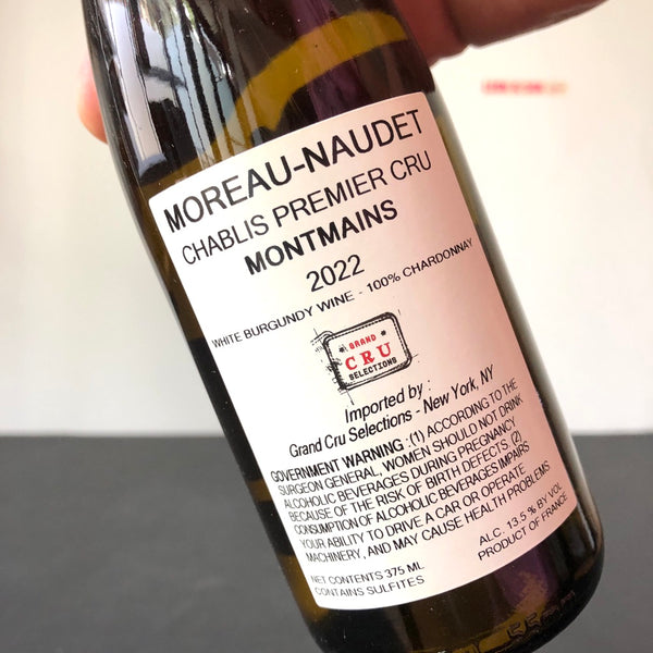 2022 Domaine Moreau-Naudet  Montmains Chablis Premier Cru, France (375ml)