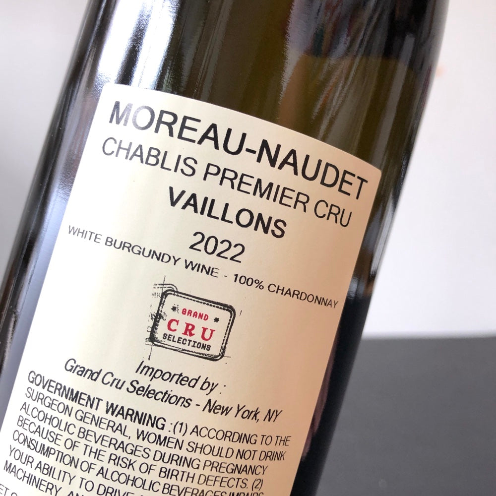 2022 Domaine Moreau-Naudet Vaillons Chablis Premier Cru, France