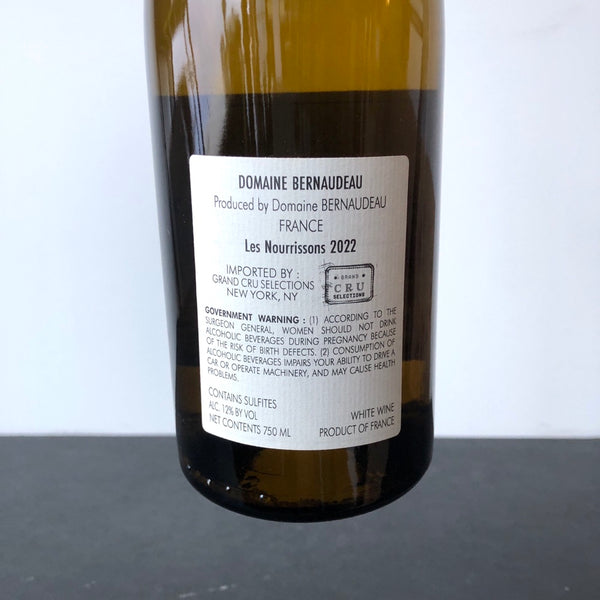 2022 Domaine Stephane Bernaudeau, VDF Blanc 'Les Nourissons', Loire, France