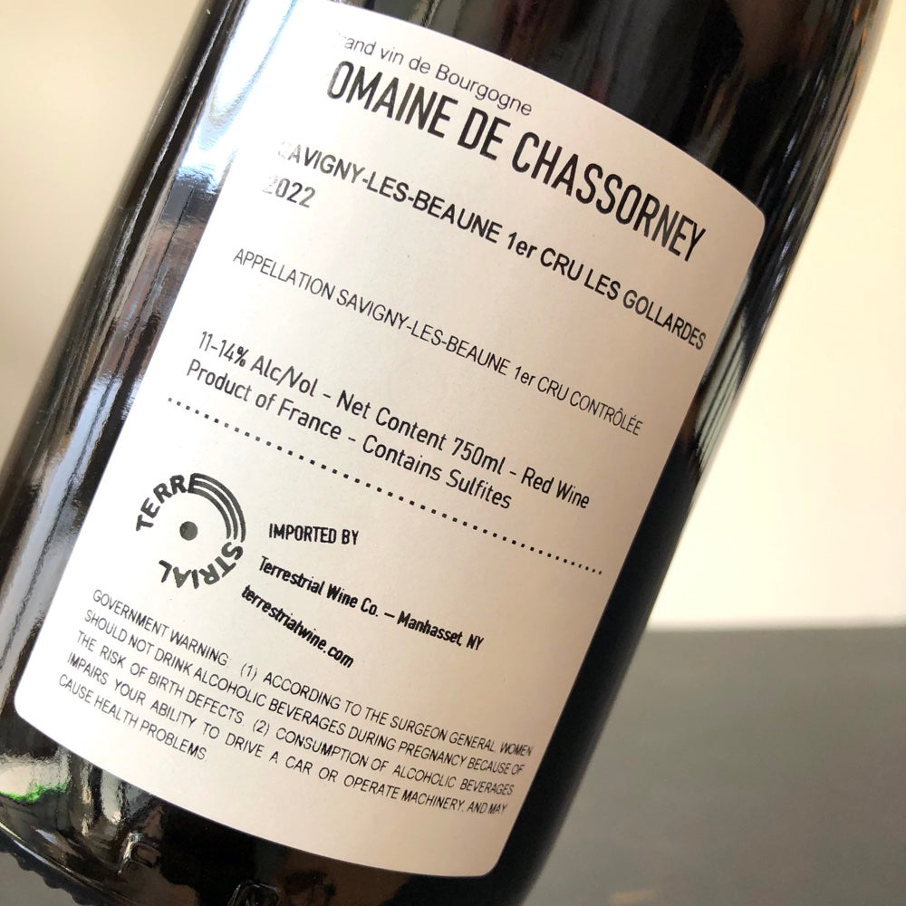 2022 Domaine de Chassorney Savigny-les-Beaune Les Gollardes, Cote de Beaune, France