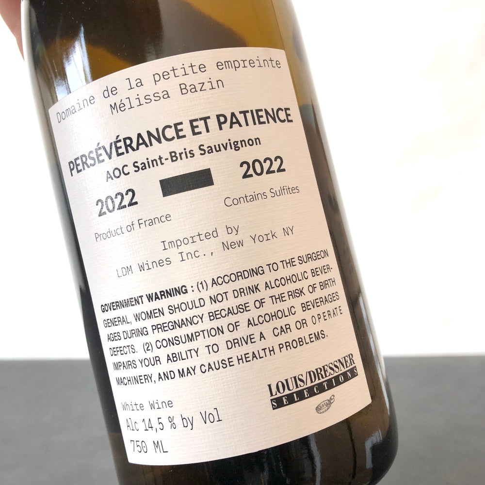 2022 Domaine de la Petite Empreinte Saint-Bris 'Perseverance', Burgundy, France