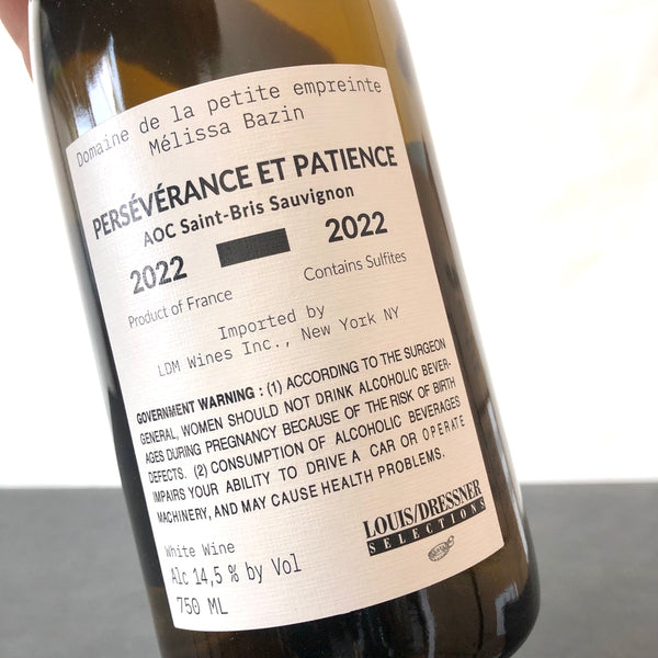 2022 Domaine de la Petite Empreinte Saint-Bris 'Perseverance', Burgundy, France