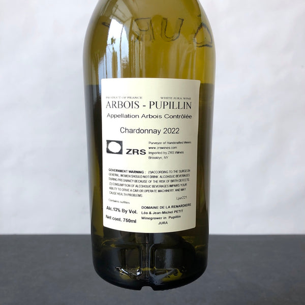 2022 Domaine de la Renardiere Arbois-Pupillin Jurassique Pupillin Blanc, Jura, France