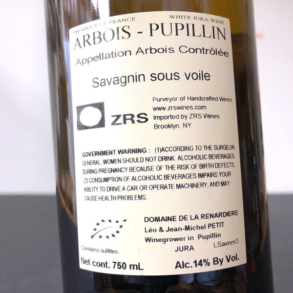 2022 Domaine de la Renardiere Arbois-Pupillin Savagnin Les Terrasses, Jura, France