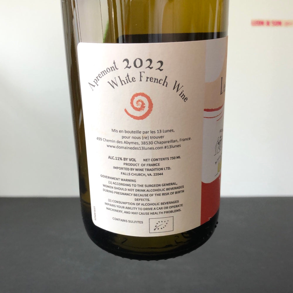 2023 Domaine des 13 Lunes Vin de Savoie Apremont, France