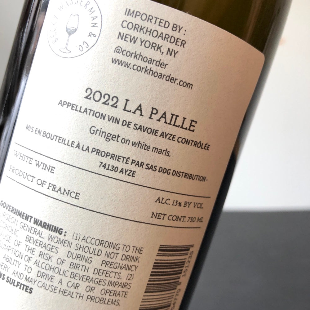 2022 Domaine du Gringet, 'La Paille' Ayze Blanc, Savoie, France