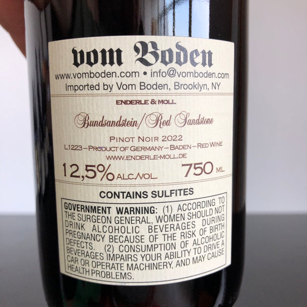 2022 Enderle & Moll, Pinot Noir Buntsandstein, Baden, Germany