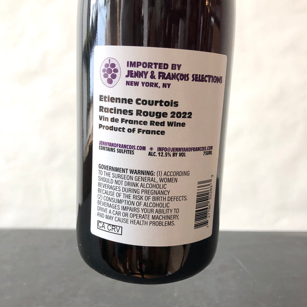 2022 Etienne et Claude Courtois Les Cailloux du Paradis Racines, Loire, Vin de France
