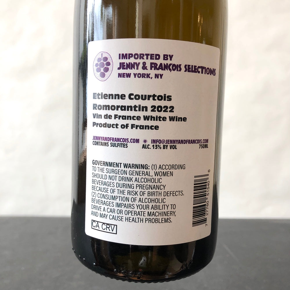 2022 Etienne et Claude Courtois Les Cailloux du Paradis 'Romorantin' Loire, Vin de France
