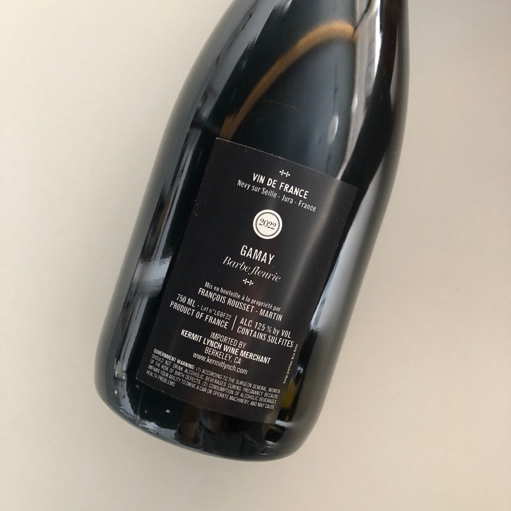 2022 Francois Rousset-Martin Cotes du Jura Barbe Fleurie Gamay, France