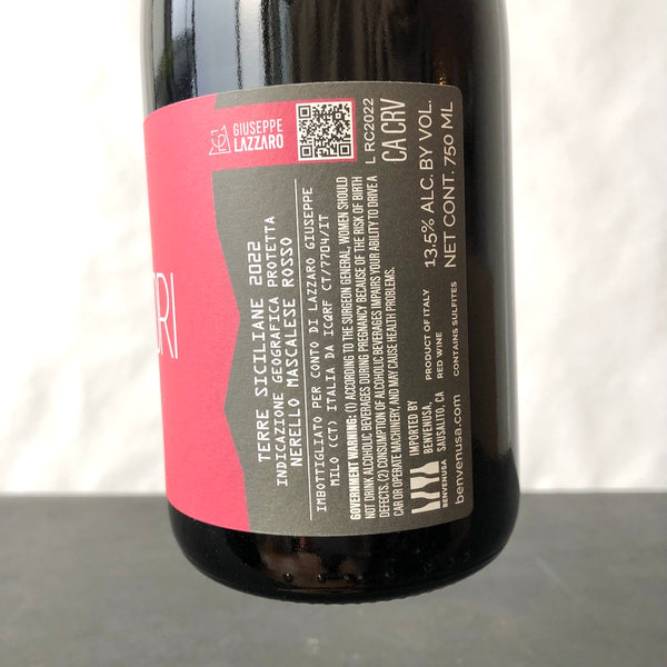 2022 Giuseppe Lazzaro Russucori Terre Siciliane IGT Sicily, Italy