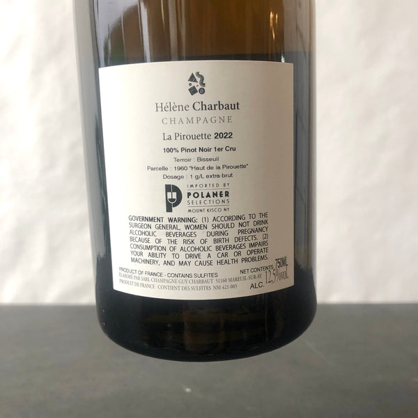2022 Helene Charbaut La Pirouette Bisseuil Premier Cru Extra Brut, Champagne, France