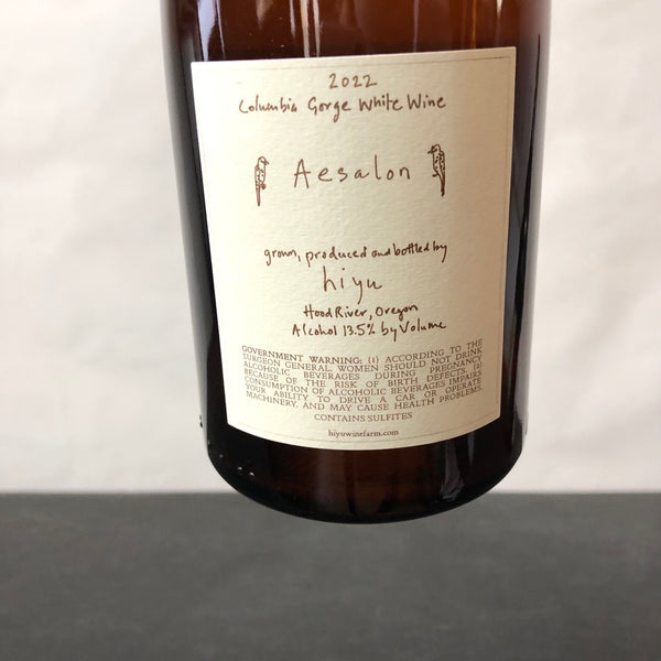 2022 Hiyu Wine Farm 'Aesalon', Columbia Gorge